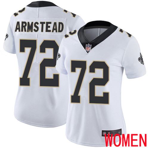 New Orleans Saints Limited White Women Terron Armstead Road Jersey NFL Football 72 Vapor Untouchable Jersey